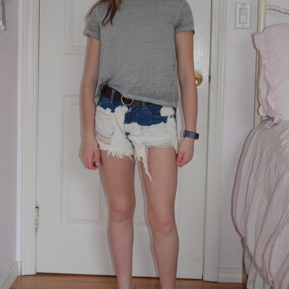 [Cello Jeans] Blue and White Denim Shorts
